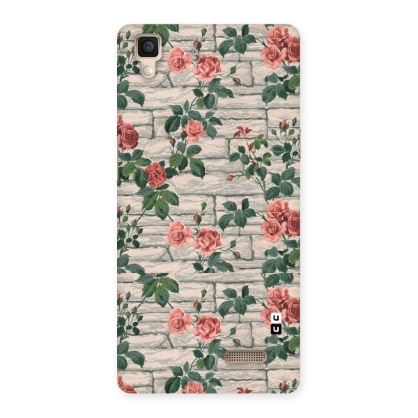 Floral Wall Design Back Case for Oppo R7