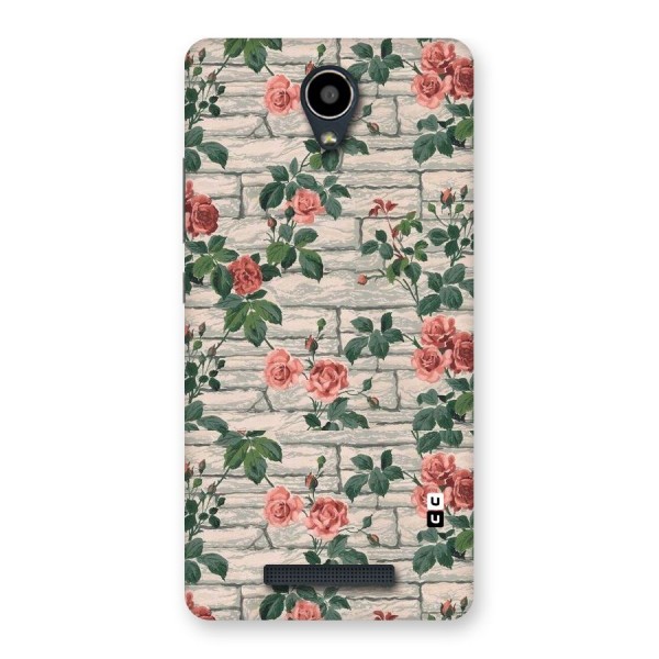 Floral Wall Design Back Case for Redmi Note 2