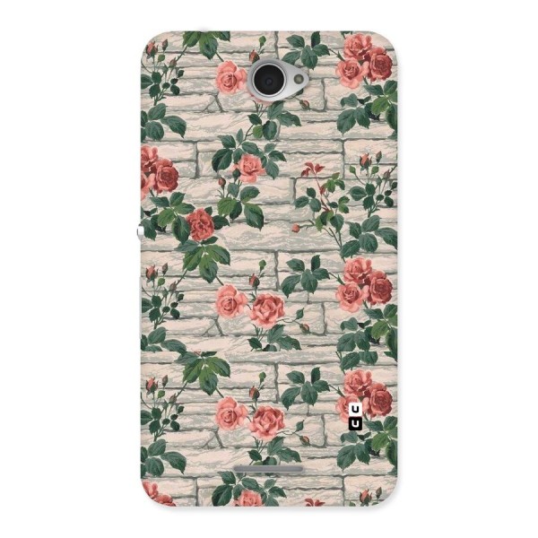 Floral Wall Design Back Case for Sony Xperia E4
