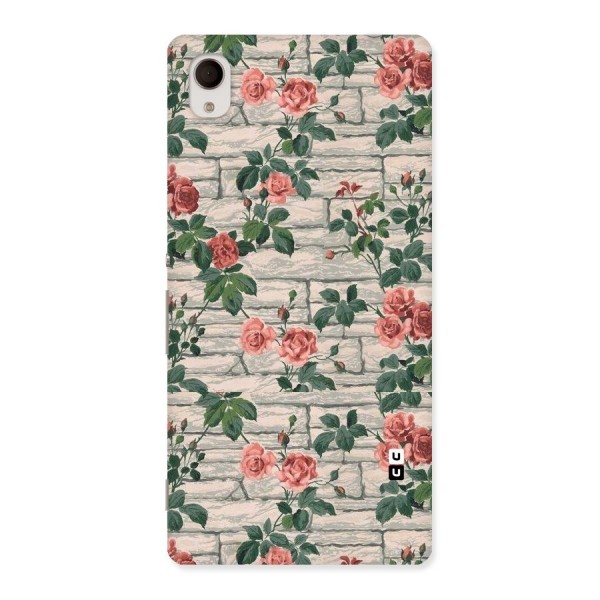 Floral Wall Design Back Case for Sony Xperia M4