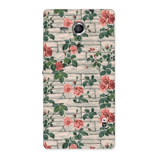 Floral Wall Design Back Case for Sony Xperia SP
