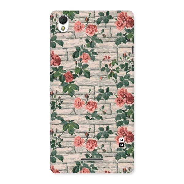 Floral Wall Design Back Case for Sony Xperia T3