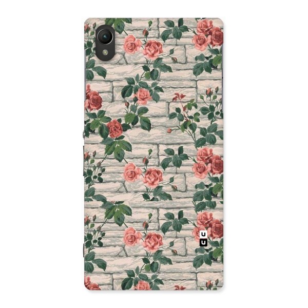 Floral Wall Design Back Case for Sony Xperia Z1