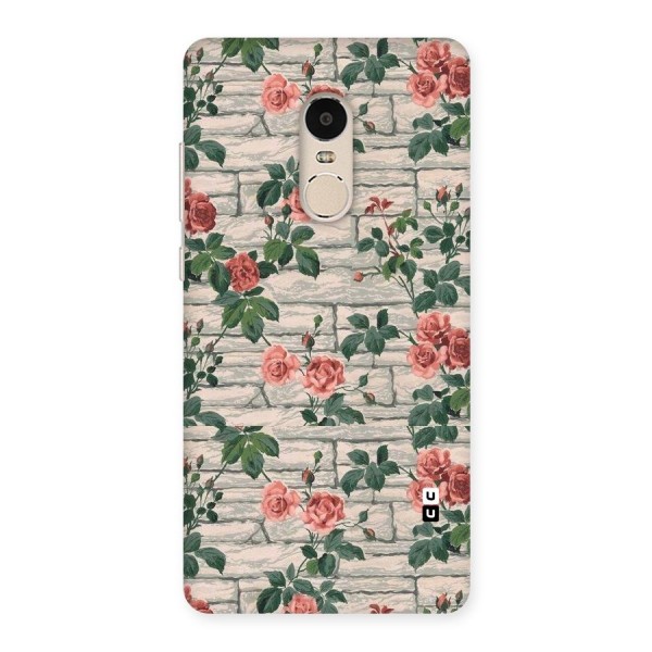 Floral Wall Design Back Case for Xiaomi Redmi Note 4
