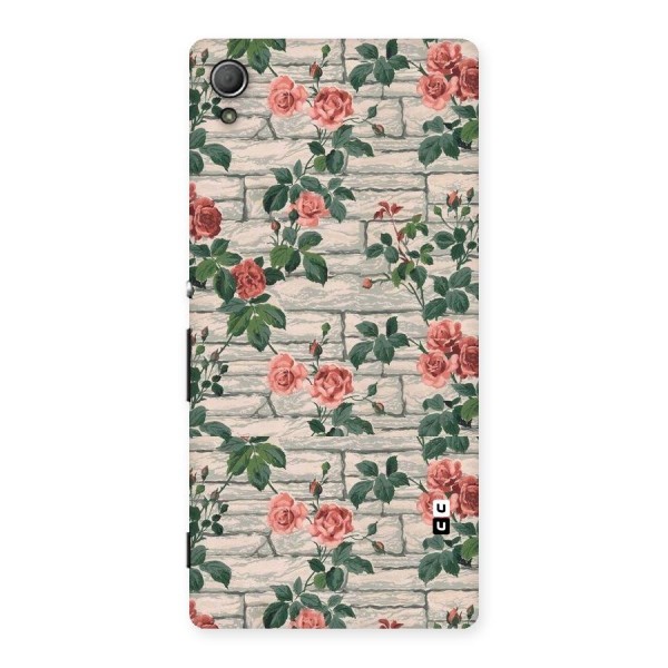 Floral Wall Design Back Case for Xperia Z3 Plus