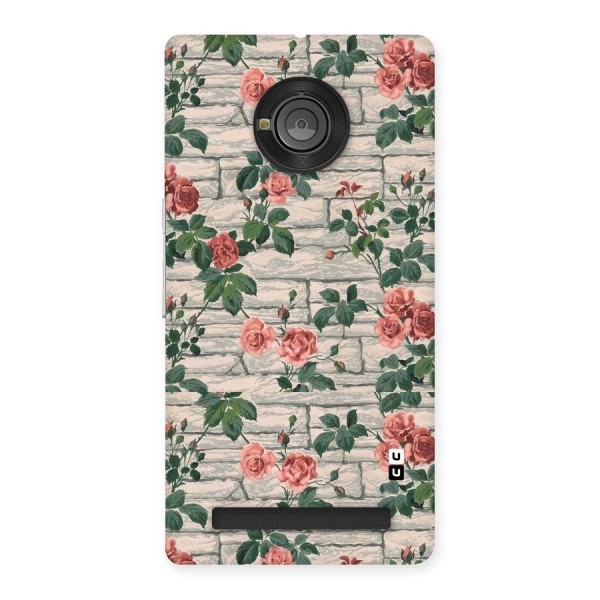Floral Wall Design Back Case for Yu Yuphoria