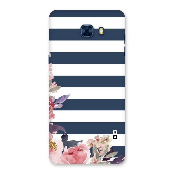 Floral Water Art Back Case for Galaxy C7 Pro