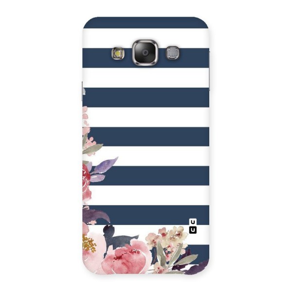 Floral Water Art Back Case for Galaxy E7