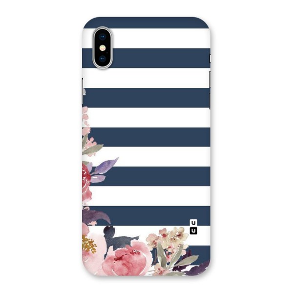 Floral Water Art Back Case for iPhone X
