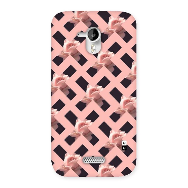 Floral X Design Back Case for Micromax Canvas HD A116