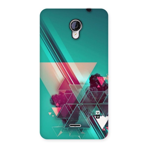 Floroscent Abstract Back Case for Micromax Unite 2 A106