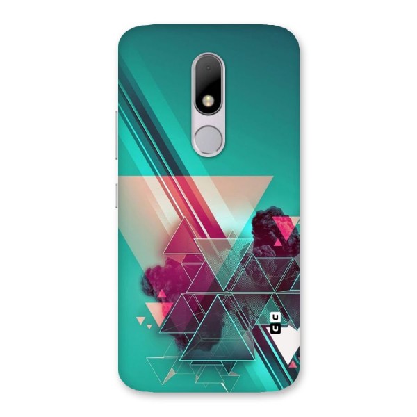 Floroscent Abstract Back Case for Moto M
