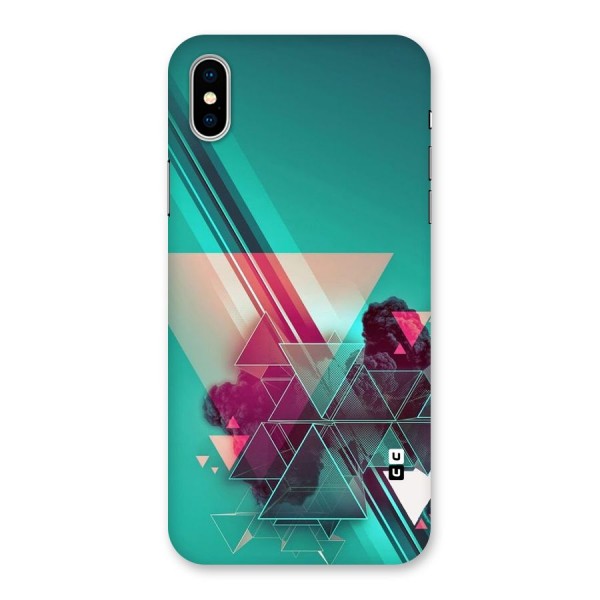 Floroscent Abstract Back Case for iPhone X