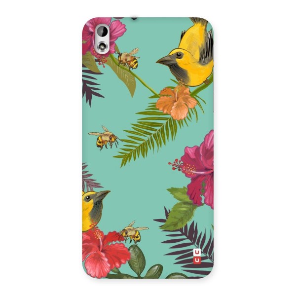 Flower Bird and Bee Back Case for HTC Desire 816s