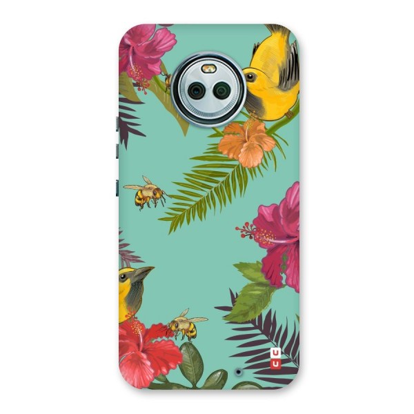 Flower Bird and Bee Back Case for Moto X4