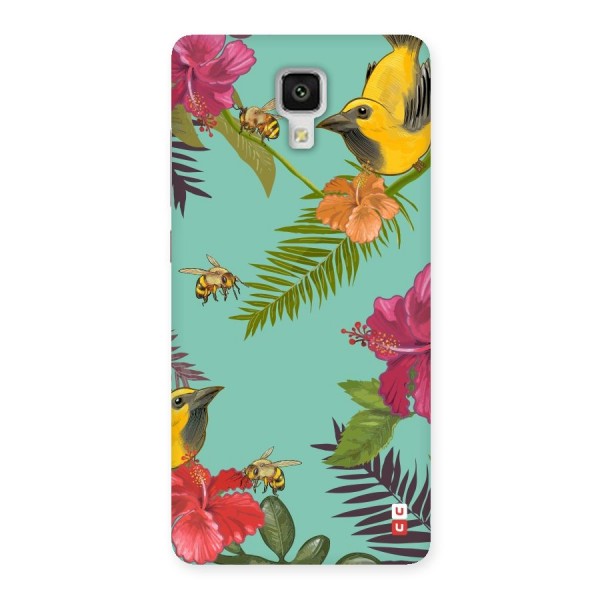Flower Bird and Bee Back Case for Xiaomi Mi 4