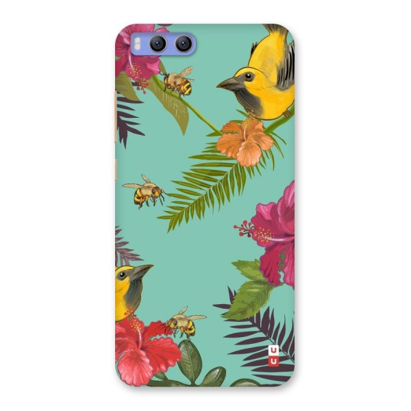 Flower Bird and Bee Back Case for Xiaomi Mi 6