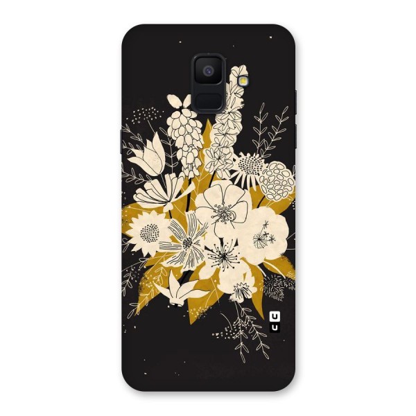 Flower Drawing Back Case for Galaxy A6 (2018)