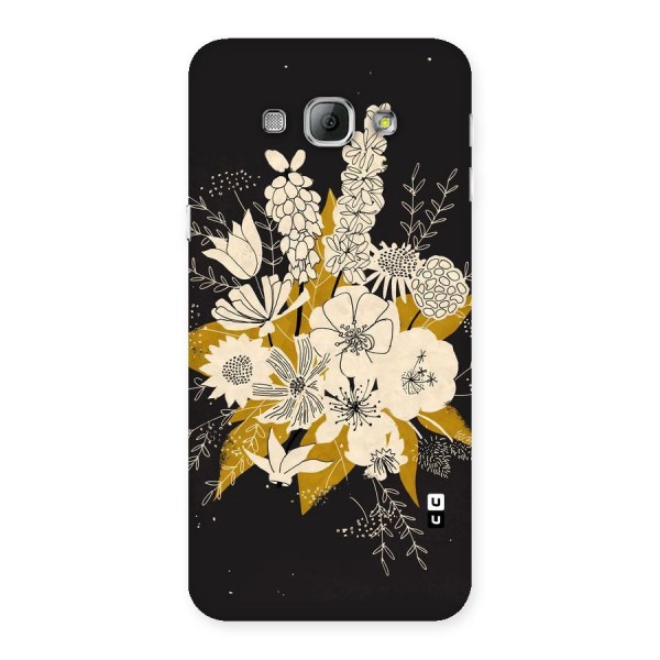 Flower Drawing Back Case for Galaxy A8
