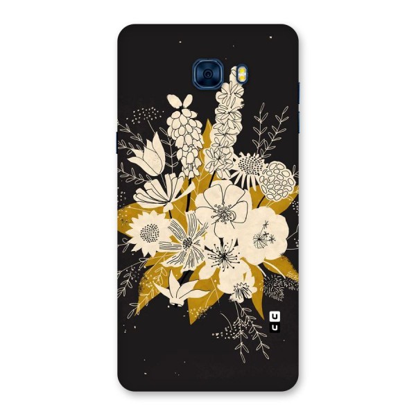 Flower Drawing Back Case for Galaxy C7 Pro