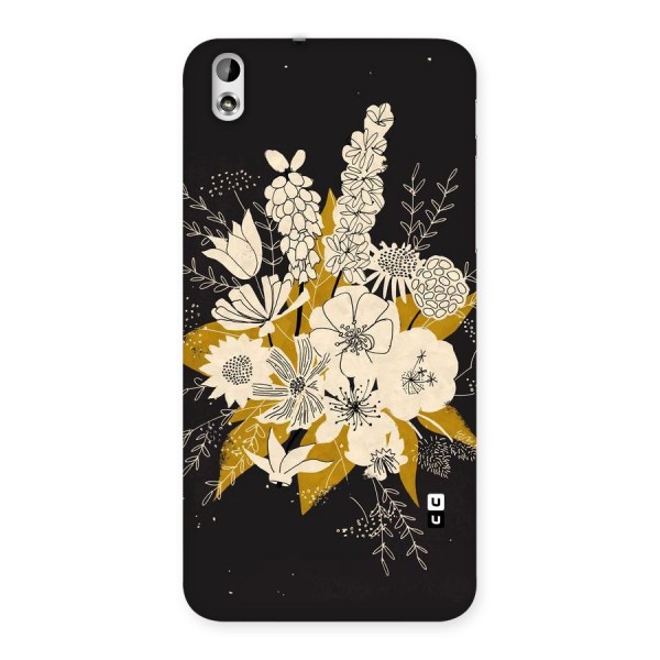 Flower Drawing Back Case for HTC Desire 816
