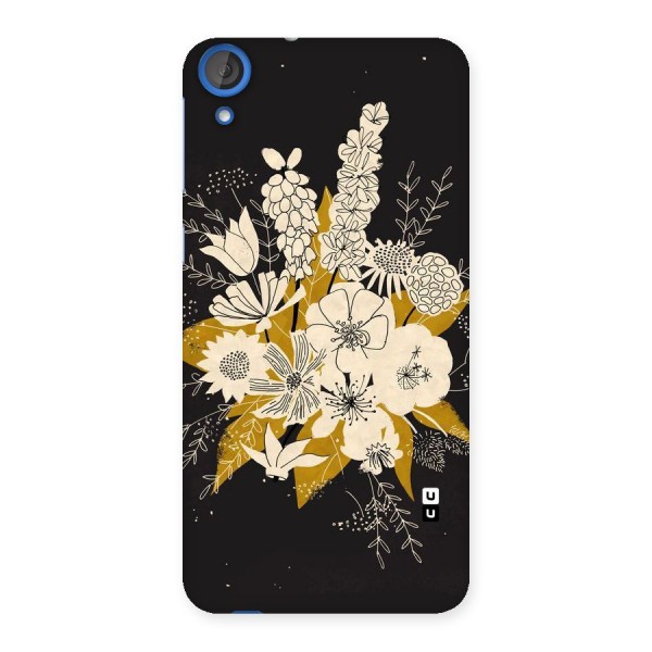 Flower Drawing Back Case for HTC Desire 820