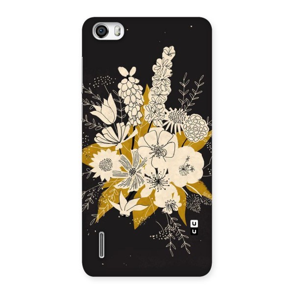 Flower Drawing Back Case for Honor 6