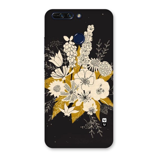 Flower Drawing Back Case for Honor 8 Pro