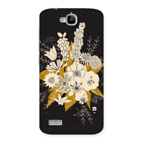Flower Drawing Back Case for Honor Holly