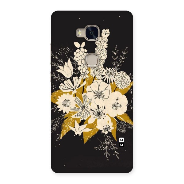 Flower Drawing Back Case for Huawei Honor 5X