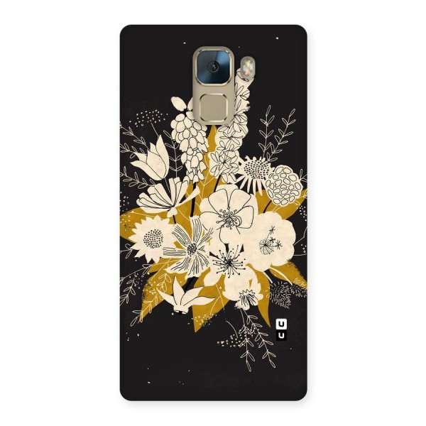 Flower Drawing Back Case for Huawei Honor 7