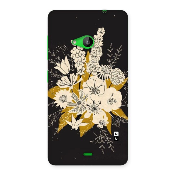 Flower Drawing Back Case for Lumia 535