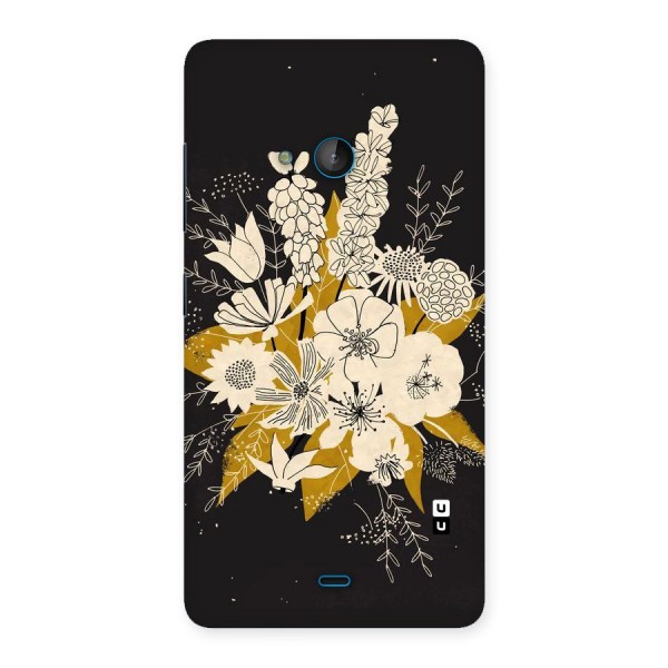 Flower Drawing Back Case for Lumia 540