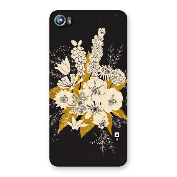 Flower Drawing Back Case for Micromax Canvas Fire 4 A107
