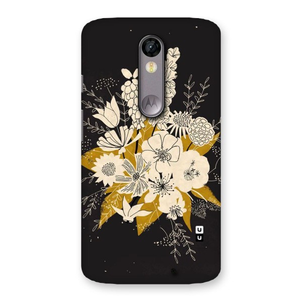 Flower Drawing Back Case for Moto X Force