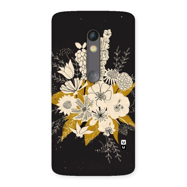 Flower Drawing Back Case for Moto X Play