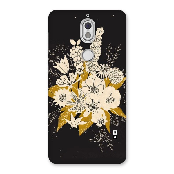 Flower Drawing Back Case for Nokia 7
