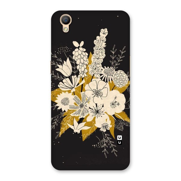 Flower Drawing Back Case for Oppo A37