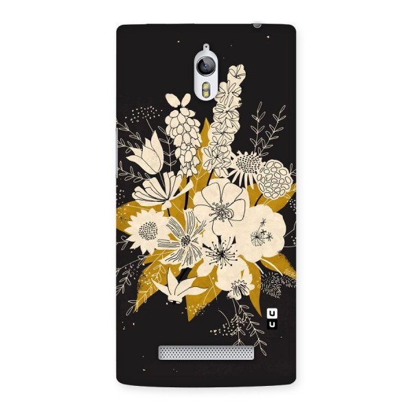 Flower Drawing Back Case for Oppo Find 7