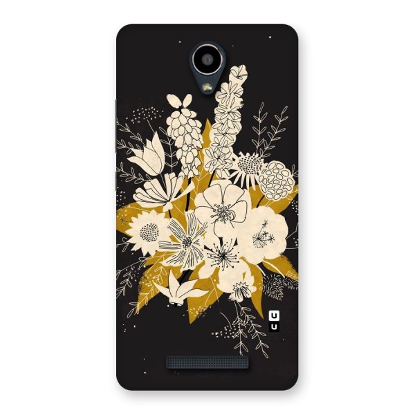 Flower Drawing Back Case for Redmi Note 2