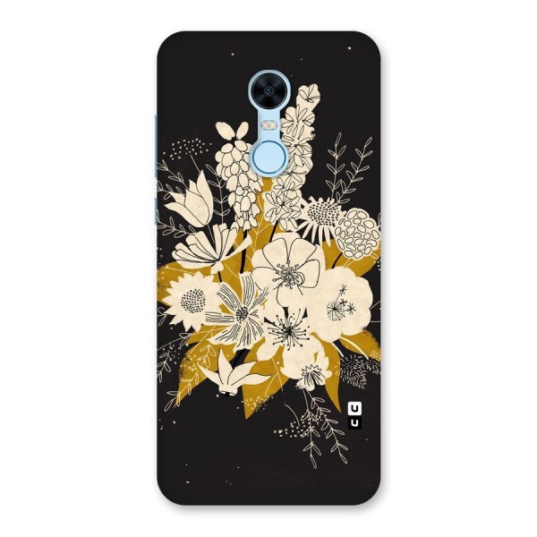Flower Drawing Back Case for Redmi Note 5