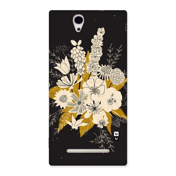 Flower Drawing Back Case for Sony Xperia C3