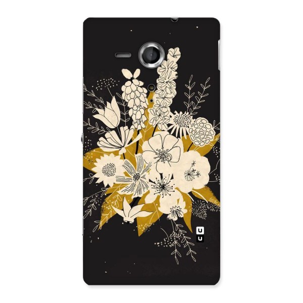 Flower Drawing Back Case for Sony Xperia SP