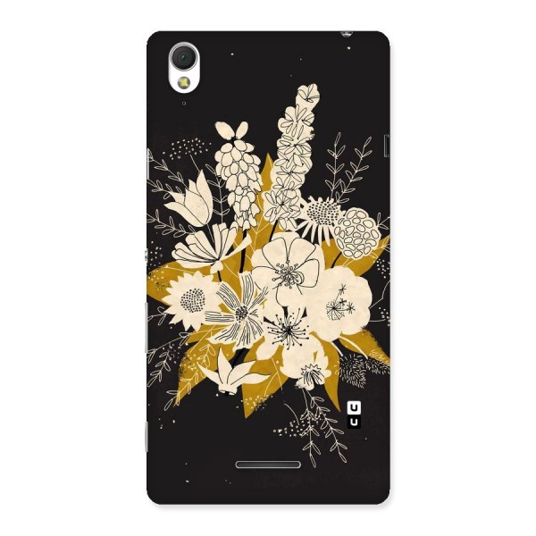 Flower Drawing Back Case for Sony Xperia T3