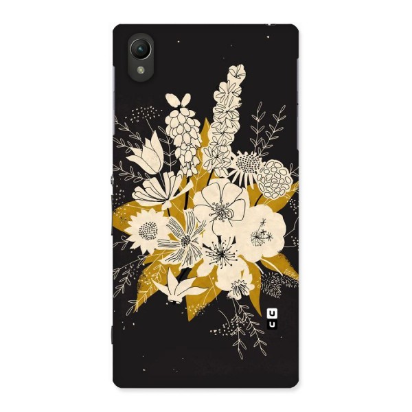 Flower Drawing Back Case for Sony Xperia Z1