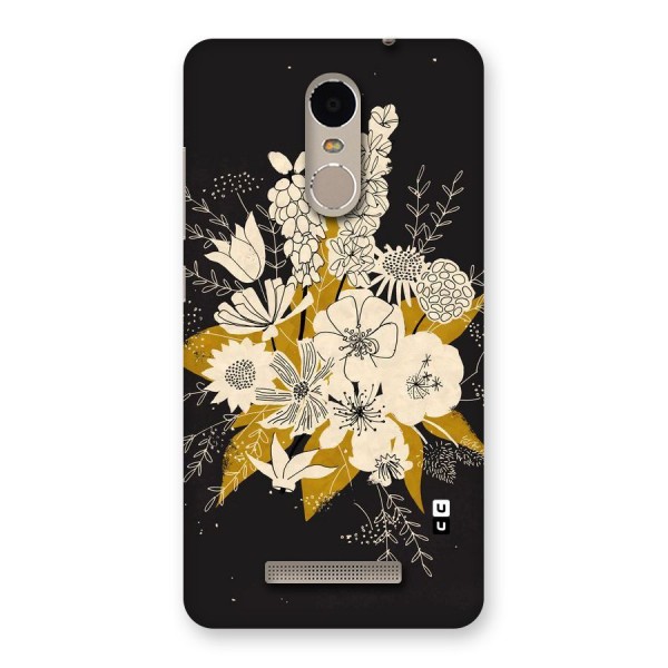 Flower Drawing Back Case for Xiaomi Redmi Note 3