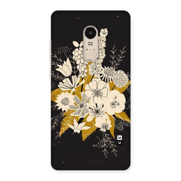 Flower Drawing Back Case for Xiaomi Redmi Note 4