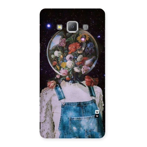 Flower Face Back Case for Galaxy A7