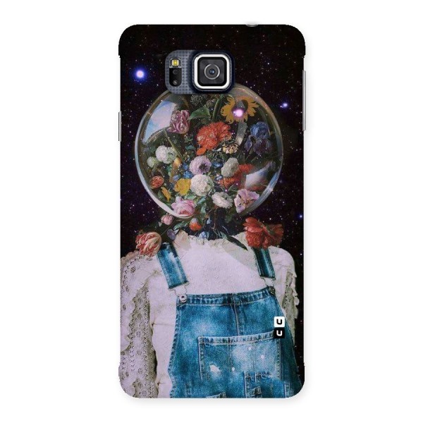 Flower Face Back Case for Galaxy Alpha