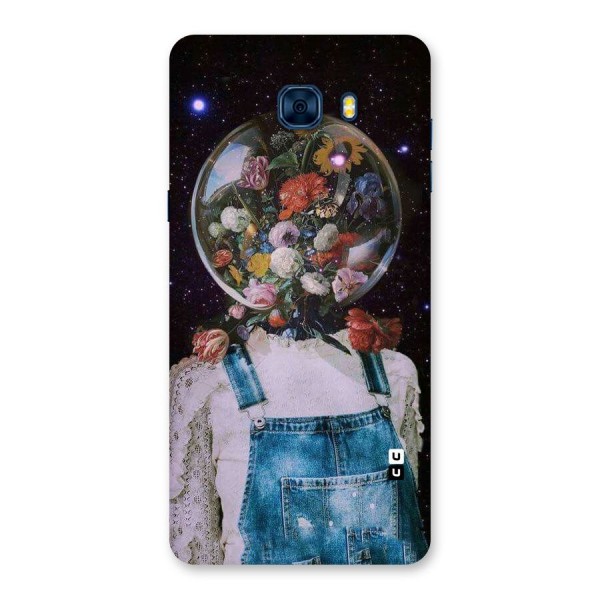 Flower Face Back Case for Galaxy C7 Pro